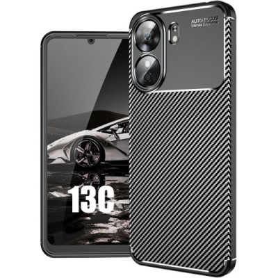 Husa Auto Focus Carbon ALC Mobile, Pentru XIAOMI Redmi 13C - Negru foto