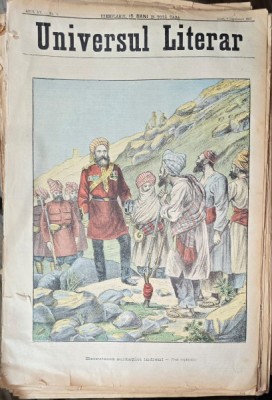 Revista Universul Literar nr.36/1897 pe coperta Recrutarea soldatilor indieni foto