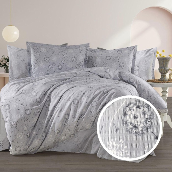 LENJERIE DE PAT CREPONATA 100% BUMBAC (CREP2) - King size