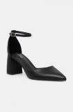 Aldo pantofi de piele JAN culoarea negru, cu toc drept, 13650122