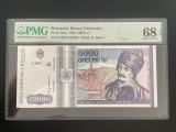 Romania 5000 lei 1993 pick 104a grad 68 pmg