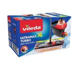 Set mop Vileda Ultramax XL Turbo pentru podele cu galeata si rezerva PET