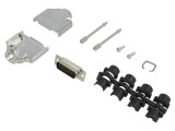 Mufă D-Sub HD 26-Pin Neagră pentru Lipire pe Cablu