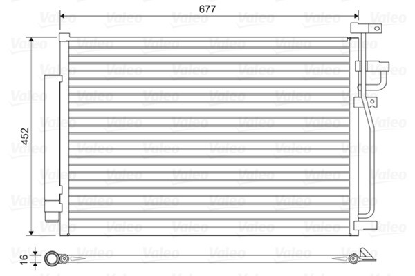 VALEO 814166 Condensator climatizare