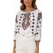 Bluza dama tip ie 257 bej/maro , marimea M