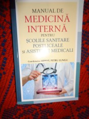 Manual de medicina interna pentru scolile sanitare , postliceale si asistenti