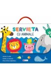 Servieta cu animale. Invatam si ne distram!