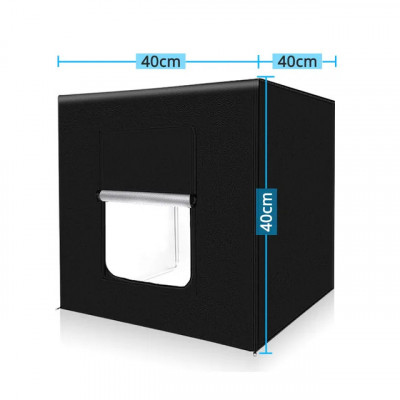 Cutie luminoasa Tvor 40 60 80cm softbox portabil cort foto lightbox cu 3 culori foto