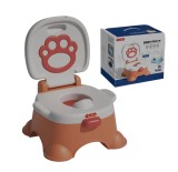 ​Olita bebelusi Ergonomica Tiibaby, Model cu Spatar Inalt si Vas Detasabil pentru Igienizare Rapida, Baza Fixa Antiderapanta, Albastru/Portocaliu