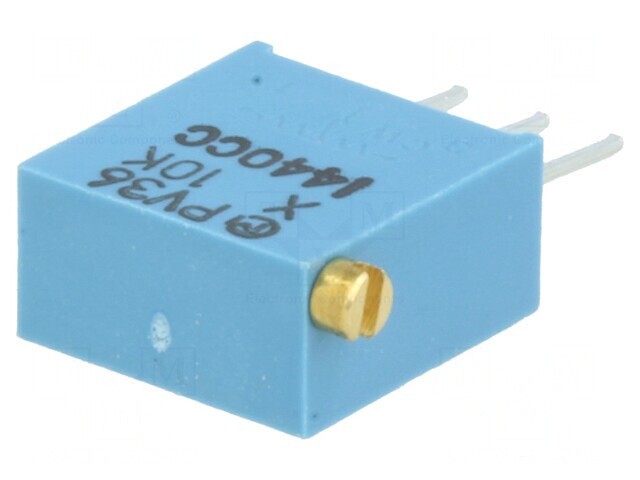 Potentiometru vertical 10k&Omega; 500mW THT &plusmn;10% 3296