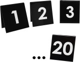 Semn de siguranță pe numerele de masă de la 1 la 20 seturi de 20 pentru bar restaurant pub