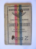 Rar! Carnet de identitate pentru studenți Căile Ferate Rom&acirc;ne-Cluj 1922