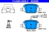 ATE 13.0460-2608.2 set placute frana,frana disc