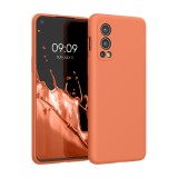 Husa Kwmobile pentru OnePlus Nord 2 5G, Silicon, Portocaliu, 56070.203, Carcasa