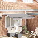vidaXL Cortina Retractabilă Gri deschis 250 x 200 cm țesătură 3329444