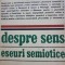 DESPRE SENS - ESEURI SEMIOTICE de A.J. GREIMAS