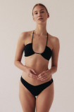 MUUV. sutien de baie Bandeau Fluff culoarea negru, cupa moale, MUUV.