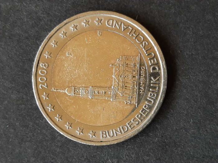 2 Euro &quot;Hamburg&quot; 2008, RFG - A 3468