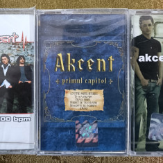 Akcent , 3 albume pe casetă audio sigilate cu muzică