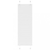 vidaXL Jaluzea plisată alb 45x100 cm Lățime țesătură 44,4cm poliester