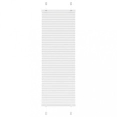 vidaXL Jaluzea plisată alb 40x100 cm Lățime țesătură 39,4cm poliester