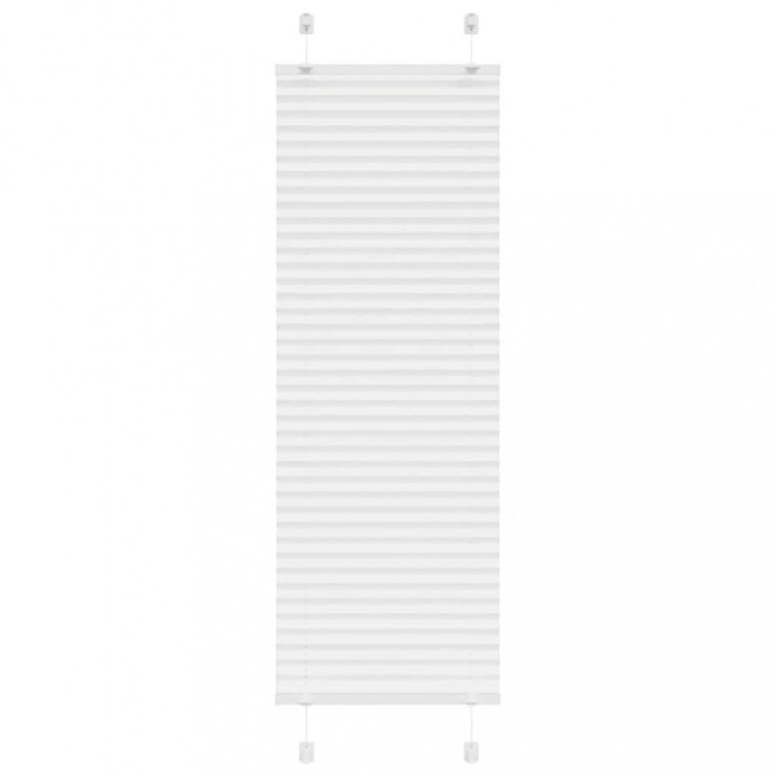 Jaluzea plisată alb 50x100 cm Lățime țesătură 49,4cm poliester