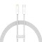 CABLU alimentare si date Baseus Dynamic, Fast Charging Data Cable pt. smartphone, USB Type-C la Lightning Iphone PD 20W, braided, 1m, alb &quot;CALD000002&quot;