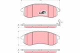 TRW GDB3380 COTEC set placute frana,frana disc