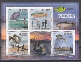 Sao Tome si Principe 2009 - Pești și pescari, Bloc, MNH