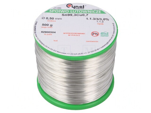 S&acirc;rmă de lipit fără plumb 500g 500um bobină
