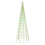 Cumpara ieftin Brad de Craciun pe catarg, 732 LED-uri, multicolor, 500 cm
