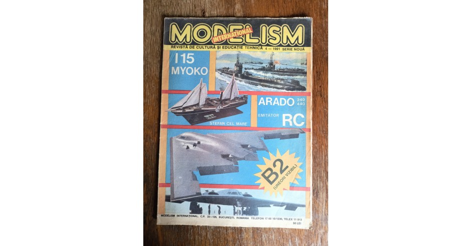 Revista Modelism 1991 nr. 4 - Colectie Modelism Avioane, Auto ...