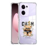 Husa antisoc pentru oppo reno13 f, airbag pro, clear, cash is king