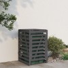 Gossi Depozit Cos Gunoi Gri 84x90x128.5 cm Lemn Masiv Pin Exterior
