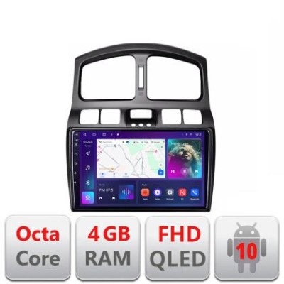 Navigatie HHyundai Santa Fe 2000-2006 Android Ecran QLED octa core 4+64 carplay android auto KIT-santafe-old+EDT-E309V3 CarStore Technology foto