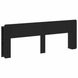 vidaXL Tablă de pat cu sertar cu depozitare Negru Lemn prelucrat 8001238