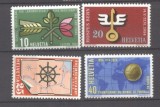 Switzerland 1954 Mixed issue Mi.593-596 MLH S.742