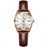 Ceas de dama Olevs Mecanism Quartz Clasic Fashion Elegant Piele