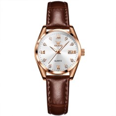 Ceas de dama Olevs Mecanism Quartz Clasic Fashion Elegant Piele