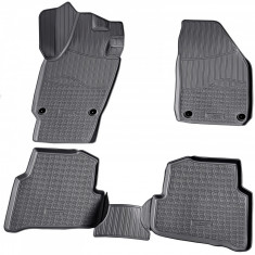 Set de 5 covorase cauciuc 3D stil tavita premium pentru Seat Ibiza, Skoda Fabia III,3, VW Polo 6R/6C