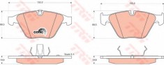 Set placute frana,frana disc BMW Seria 5 (E60) (2003 - 2010) TRW GDB1498