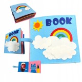 CARTE SENZORIALĂ CREATIVĂ DIN FELT JUCĂRIE TEMATICĂ MONTESSORI