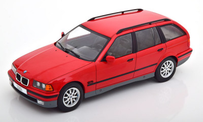 Macheta BMW Seria 3 320i Touring E36 Break 1995 rosu - MCG 1/18 foto