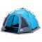 Cort de camping cupola 3 persoane, setare rapida, albastru