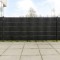 Gossi paravane pentru balcon, 10 buc., negru, 255x19 cm, poliratan