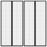 Cumpara ieftin Perdea de usa anti-insecte cu magnet, 2 buc., negru, 220x100 cm