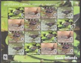 DB1 Fauna WWF Insulele Cook Pasari MS MNH, Nestampilat