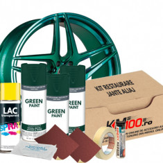 Kit reparatie jante, culoare VERDE INCHIS (V3) - Cod RAL: 6009