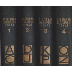 Dictionar enciclopedic roman - Vol. I - A - C, Vol. II - D- J. Vol. III - K -P, Vol. IV - Q-Z foto