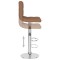 Scaun de bar, maro, material textil - 7